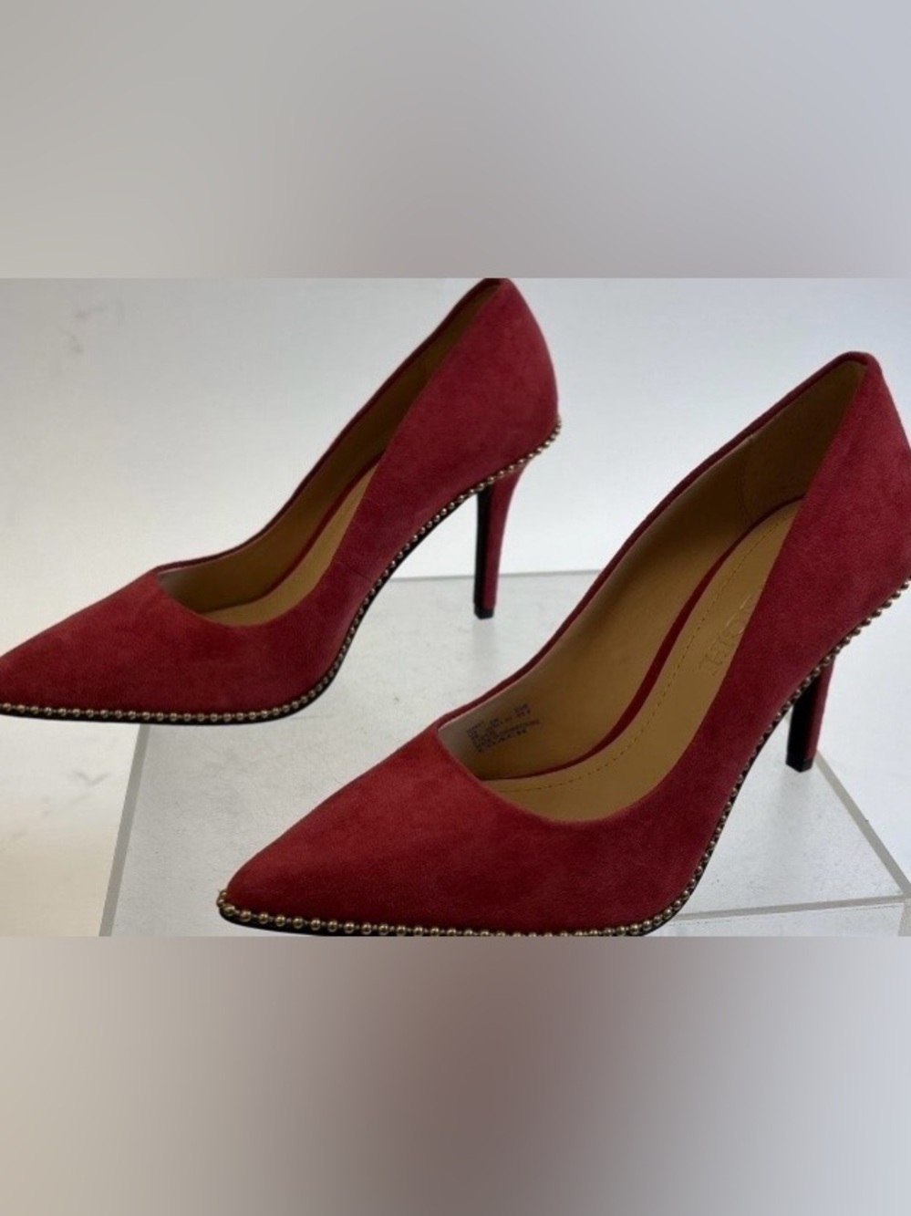 COACH® 85mm Waverly Pump with Beadchain - Picture 5 of 11